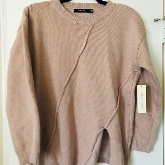 Cashmere Blend Slit Hem Sweater - Picture 2 of 4